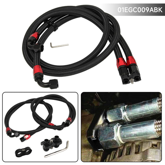 Oil cooler Adapter Hose Kit for BMW E36 Euro,E82,E9X 135/335,E46 M3 Black