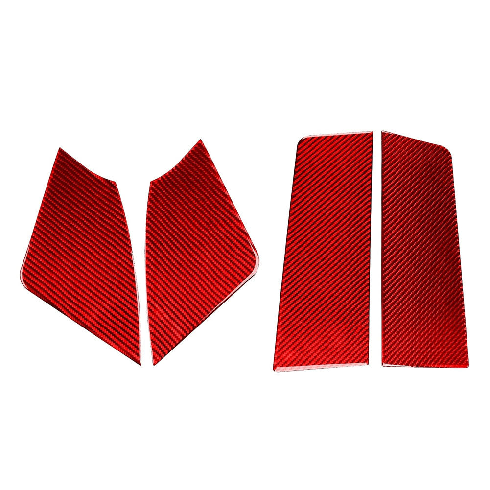 Carbon Fiber Red Door Panel Cover Trim for Subaru WRX STI 2015-2021