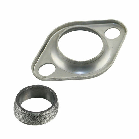 Set 2 Exhaust Collector Flange  Donut Flange Header Stainless Steel w/ Gasket