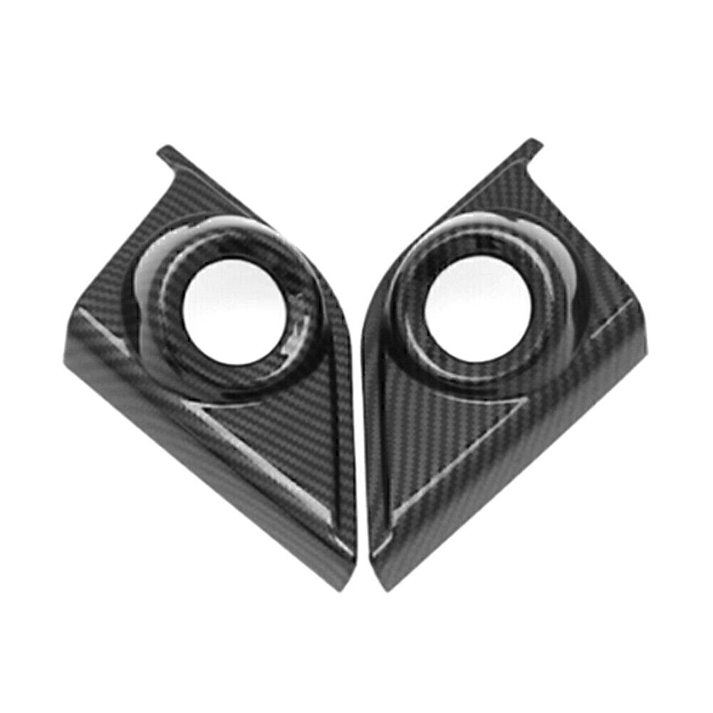 2X ABS Carbon Fiber Front Indoor Speaker Cover Trim for Honda CR-V CRV 2017-2021