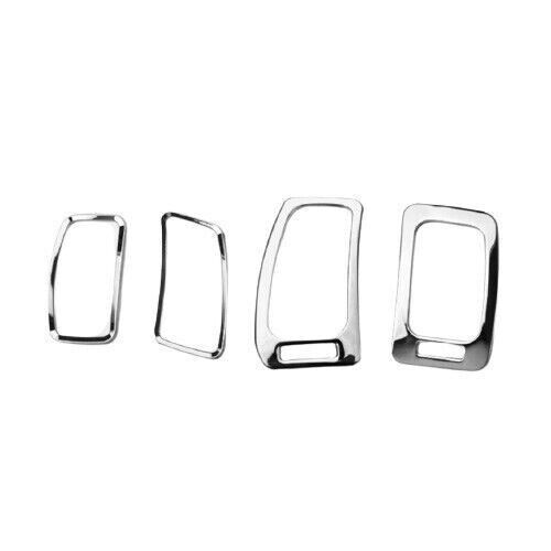 Middle LR Air Outlet Vent Cover Trim 4X for Kia K3 Forte 2014-2018 Chrome Steel