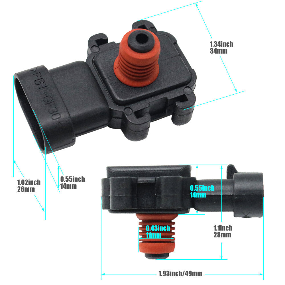 9359409 MAP Manifold Absolute Pressure Sensor for Chevy for Buick for Cadillac