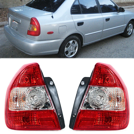1Pair Rear Tail Light Stop Brake Lamp for Hyundai Accent 2001 2002 2003 2004