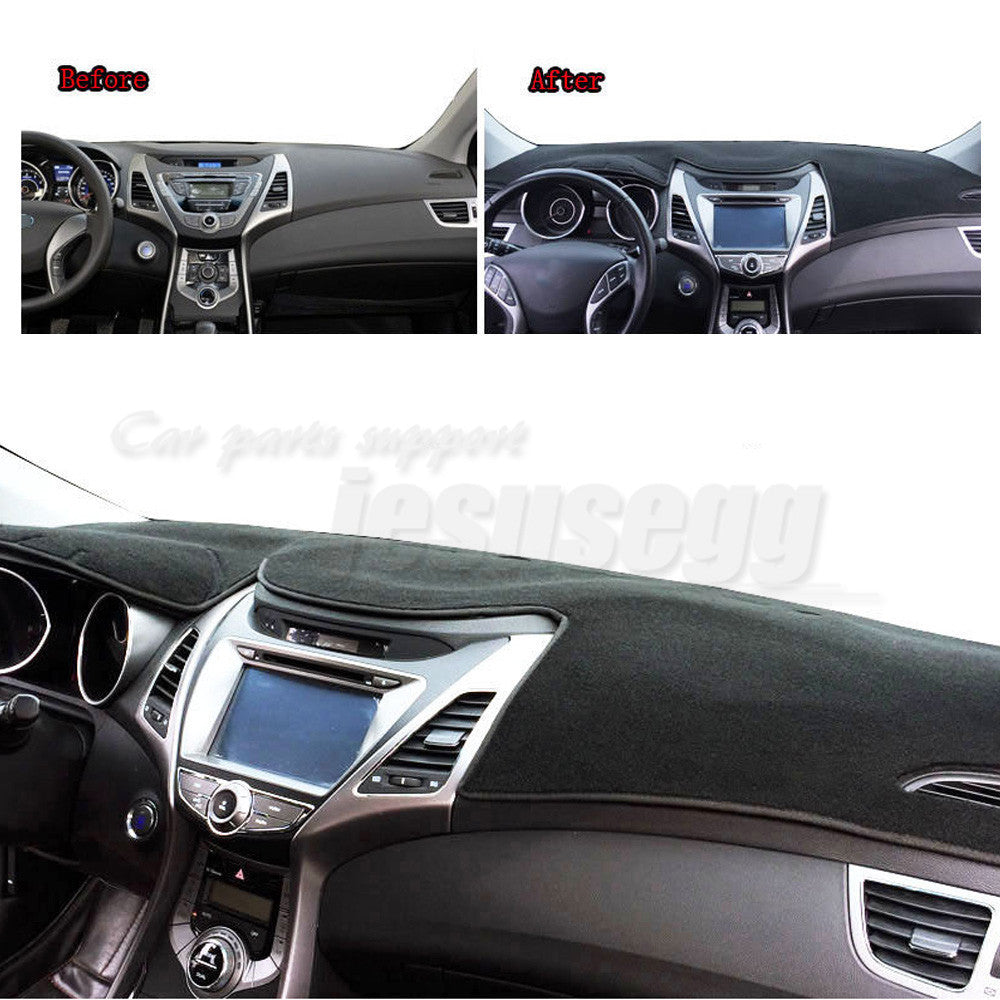 for Hyundai for Elantra Avante 11-16 LHD Car Sun Shade Visor Pad Dashboard Cover Mat