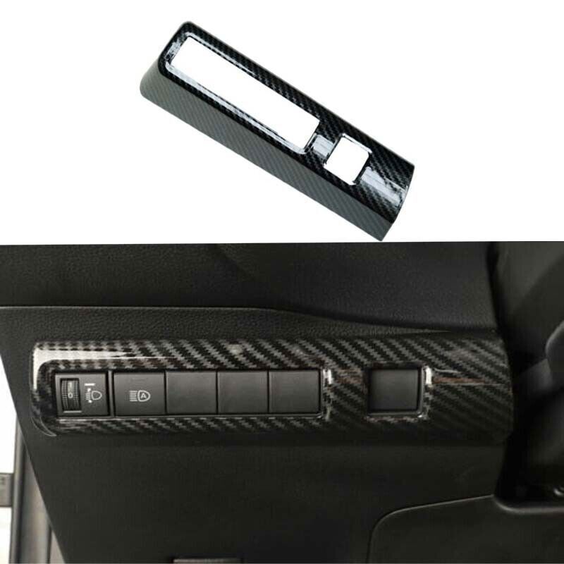 for Toyota for Corolla 20-2024 Carbon Fiber Look Headlight Switch Control Frame Trim