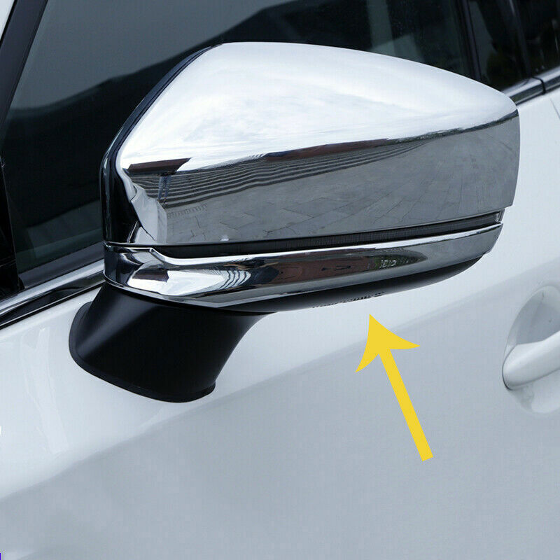 for Mazda CX-5 2017-2024 Chrome Style Exterior Rear View Side Door Mirror Covers