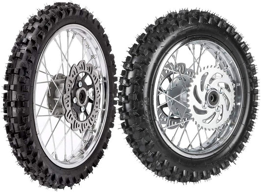 Front 60/100-14 tires + Rear 80/100-12 tires, 50cc-125cc tires/dirt bicycle.