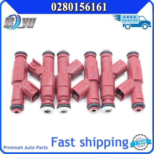 Suitable for 99-04 for Jeep for Wrangler for Dodge 4.0L EV6 0280156161 (6) Fuel Injector 12 Hole 24 lb