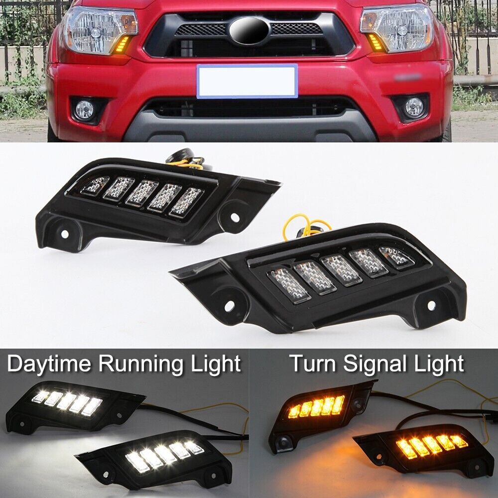 Daytime Running Lights LED DRL Fog Lamp Bumper Fit for Toyota Tacoma 2012-2015