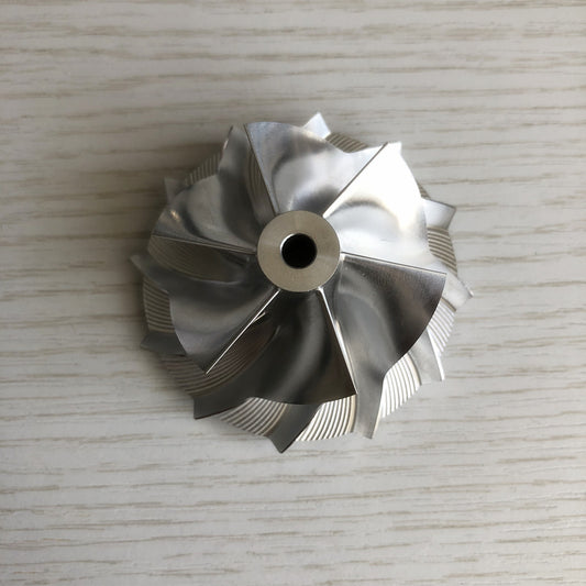 MGT22260DSL Reverse 45.67/59.40 mm 6+6 Blade Performance Billet Compressor Wheel