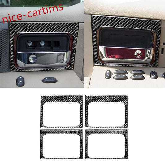 4¡ÁCarbon Fiber Interior Door Handle Bowl Panel Trim for Ford F-150 FX4 2004-2008