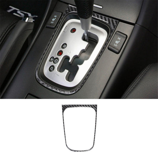 Gear Shifter Frame Trim Panel Interior Carbon Fiber for Acura TSX 2003-2008