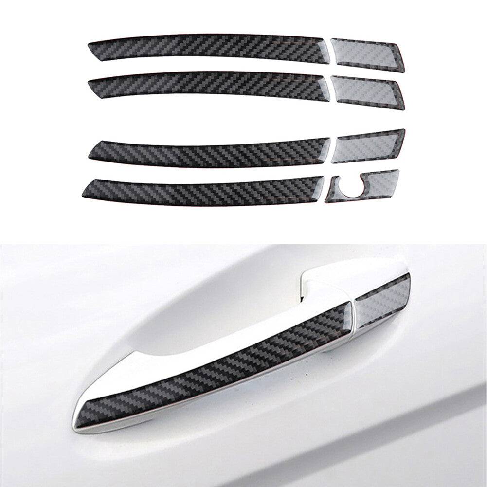 Carbon fiber door buckle trim for Mercedes-Benz C-Class W204 2007-2014