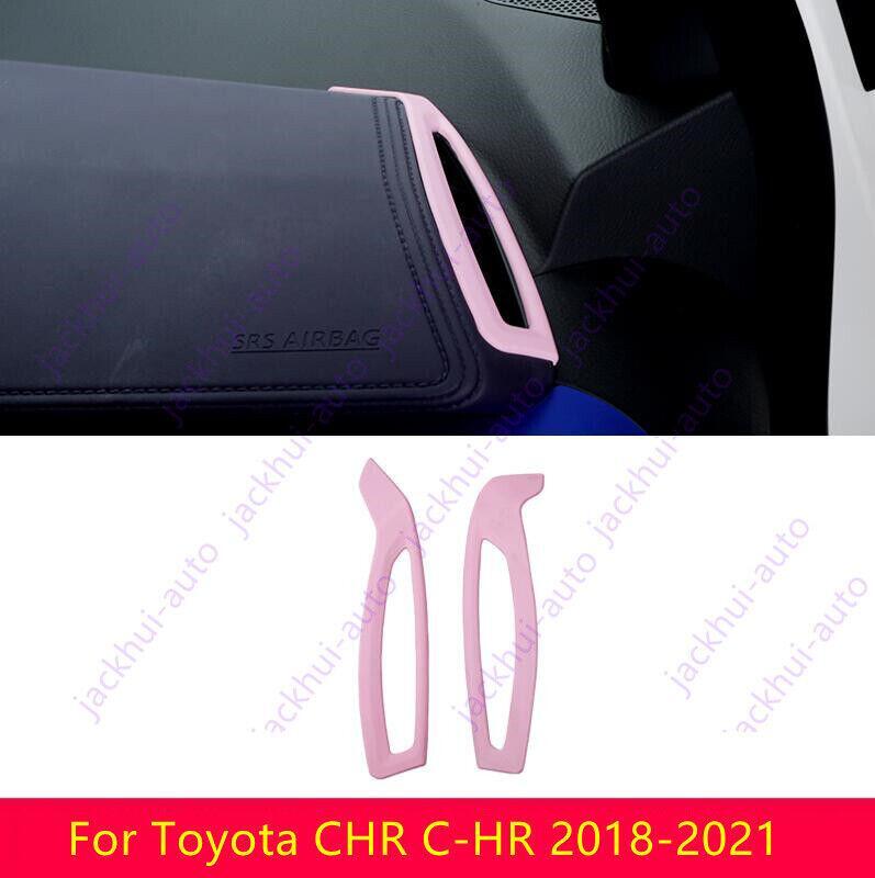 Pink style abs Dashboard Air Vent Outlet Cover Trim for Toyota CHR C-HR 18-2021