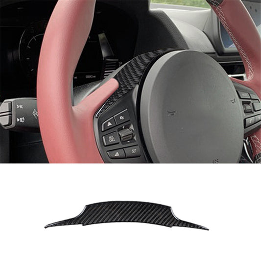 Carbon Fiber Interior Steering Wheel Cover Trim for Toyota Supra A90 2019-2022