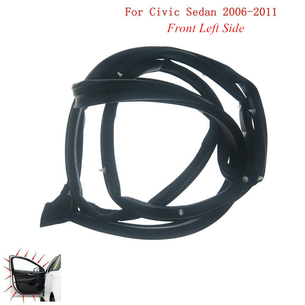 Car Door Weatherstrip Moulding Seal Weather Strip Front LH for CIVIC Sedan 06-11