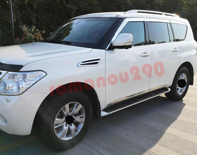 for Nissan Armada 2017-2024 silver Window Visors Sun Rain Guard Vent Deflectors