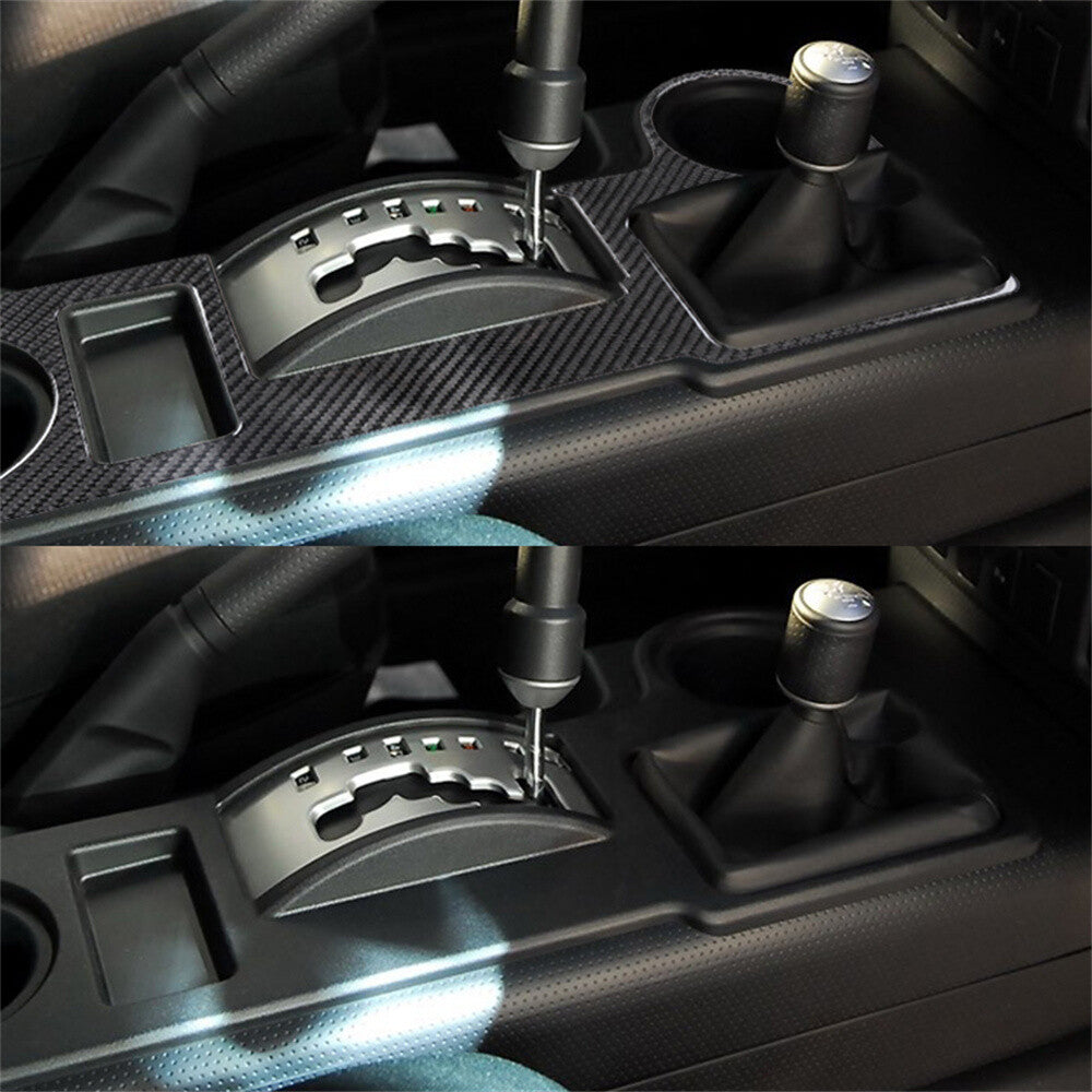 Carbon Fiber Central Control Gear Shift Panel Trim For Toyot@ FJ Cruiser 2007-21