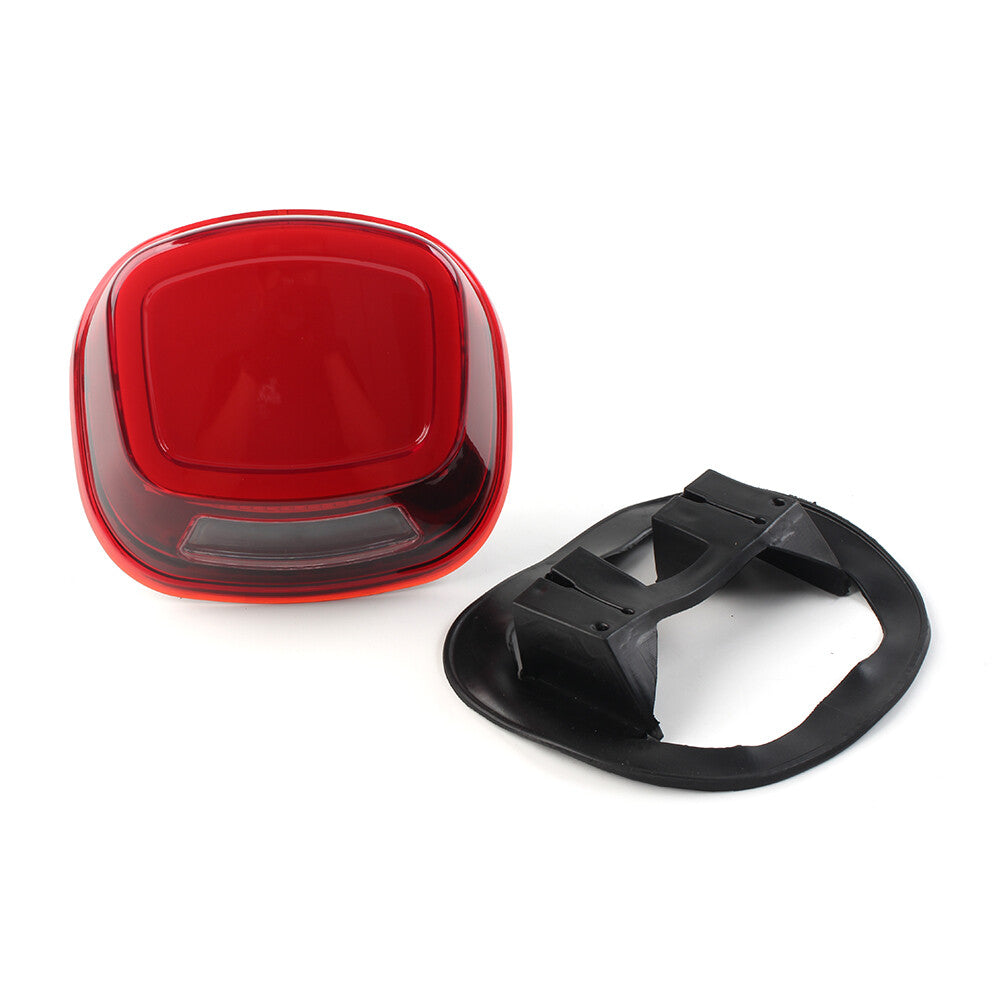 LED Rear Brake Tail Light Red Lens Fit for Harley Touring Softail Dyna Sportster