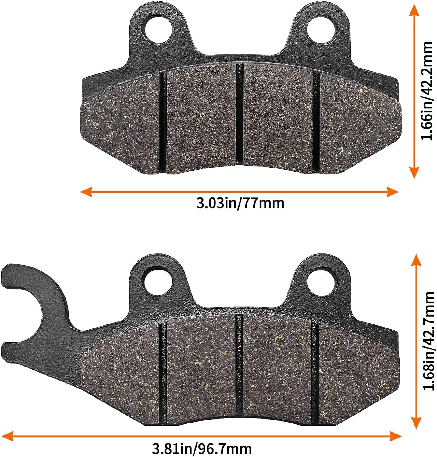 Brake Pads for CAN AM Maverick 1000 R STD/R-XRS, for Yamaha YFZ450 RSEA/RSEB/RSED/RSE