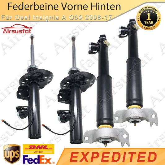 4x for Vauxhall Insignia A G09 for Vauxhall 2008-17 Struts Front Rear Shock Absorbers
