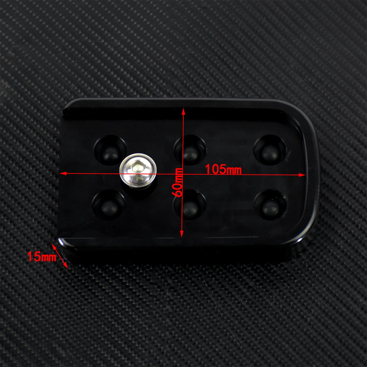 Non-Slip Black Brake Pedal Pad Cover Fit for Harley Electra Glide FLH 1980-2021