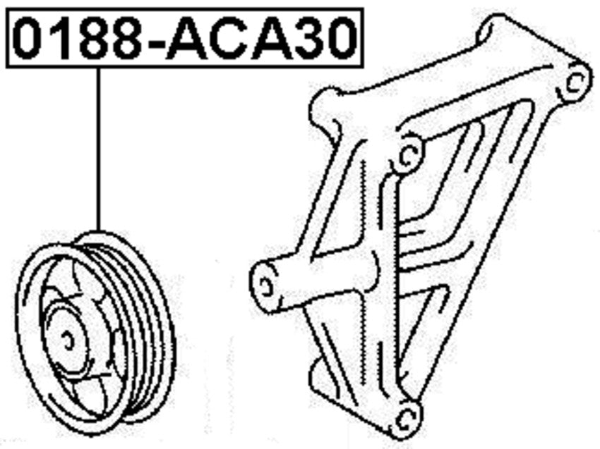 Suitable for Toyota RAV4 for Scion xB pulley Idler Febest 0188-ACA30 AC 2.4L engine