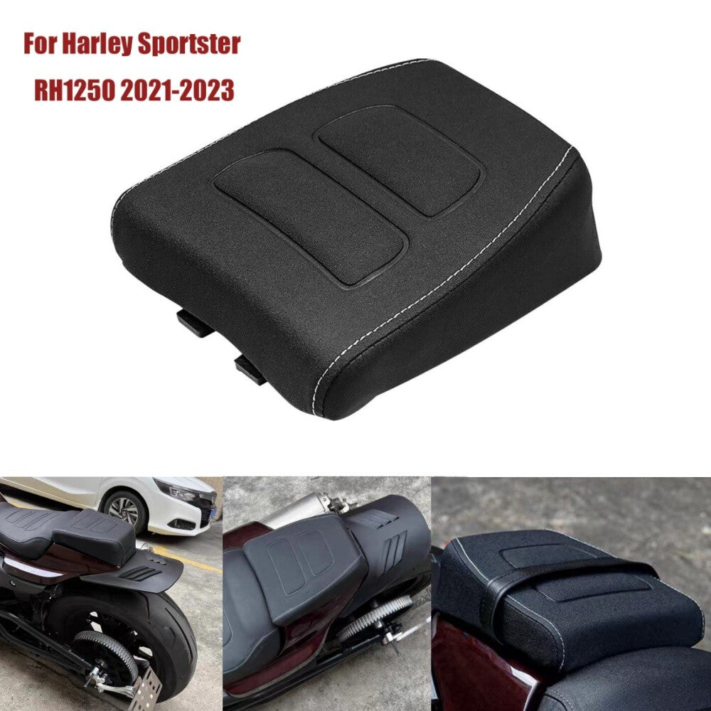 Black Rear Passenger for Seat Pillion Pad for Harley Sportster S 1250 RH 1250 21-up