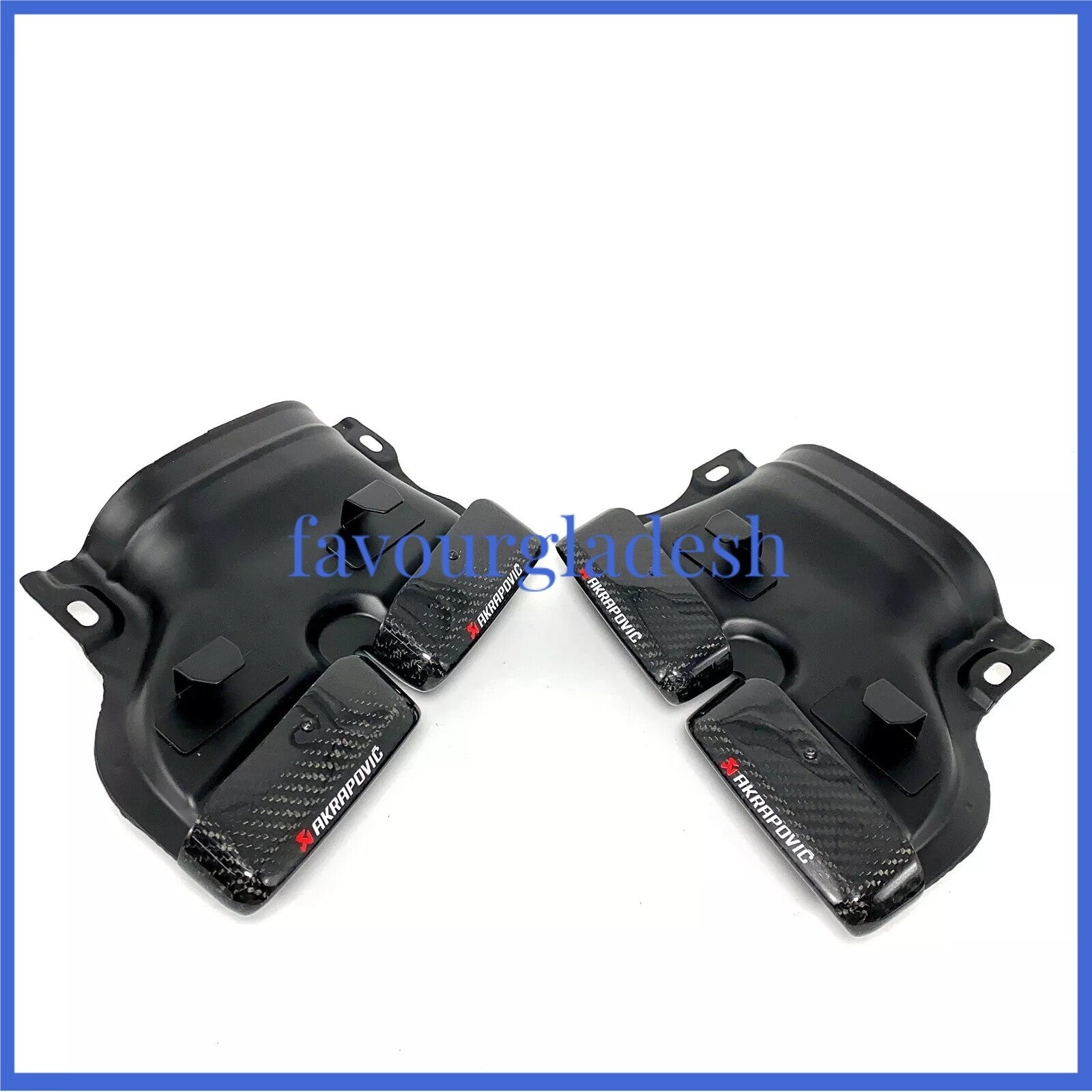 for Mercedes-Benz GLC GLE C-Class W205 Akrapovic Carbon Fiber Exhaust Tip Pipe