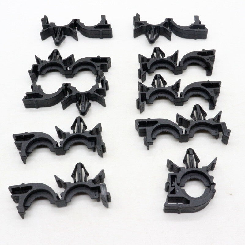 10-Pack Wire  Cable Loom Wiring Fixing Clamps for Conduit  Flexible Hose Clips Suitable for GM 8911473