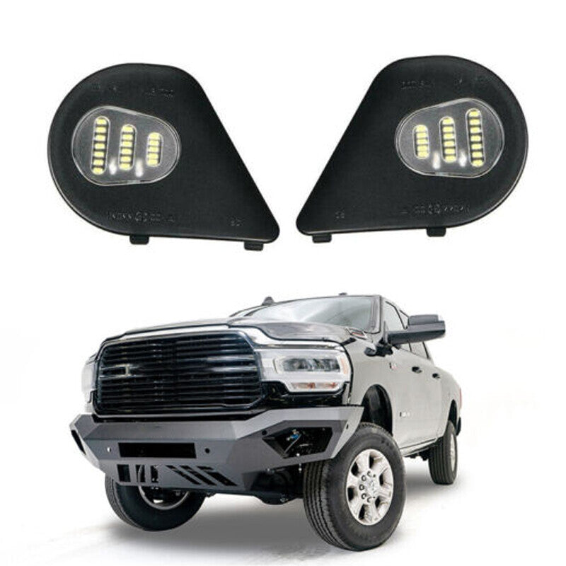 Pair For 2010-2019 for Dodge for Ram 1500 2500 3500 4500 5500 Trucks Mirror Puddle Light