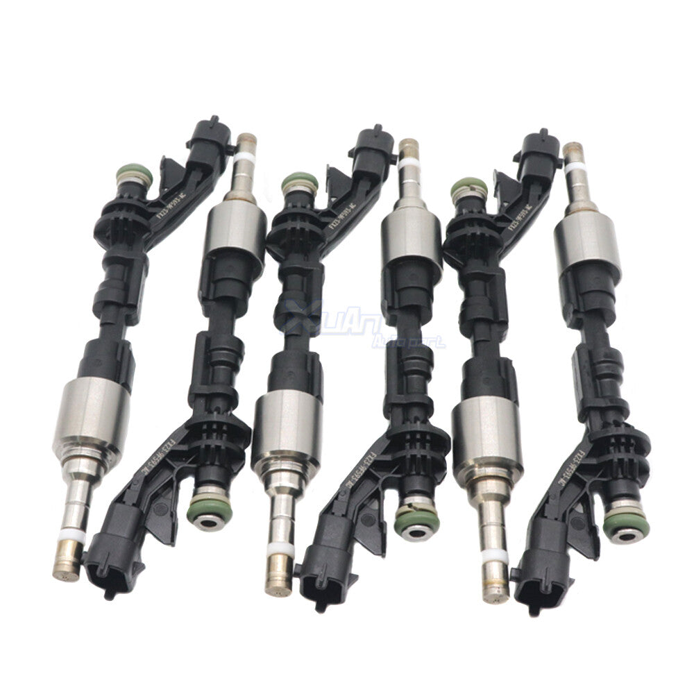 6-piece FX23-9F593-AC fuel injector kit for Jaguar F, XJ, XF 2013-2015 3.0L V6