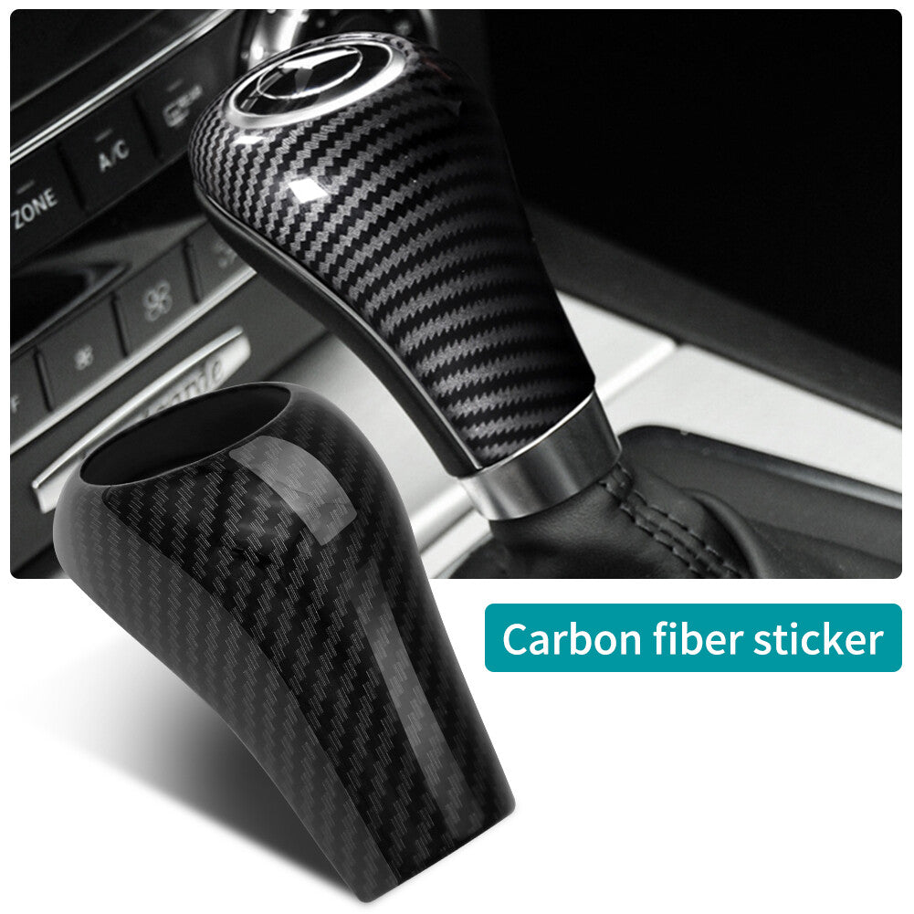 Carbon fiber shift button cover bezel fits for Mercedes-Benz W204 W212 GLK