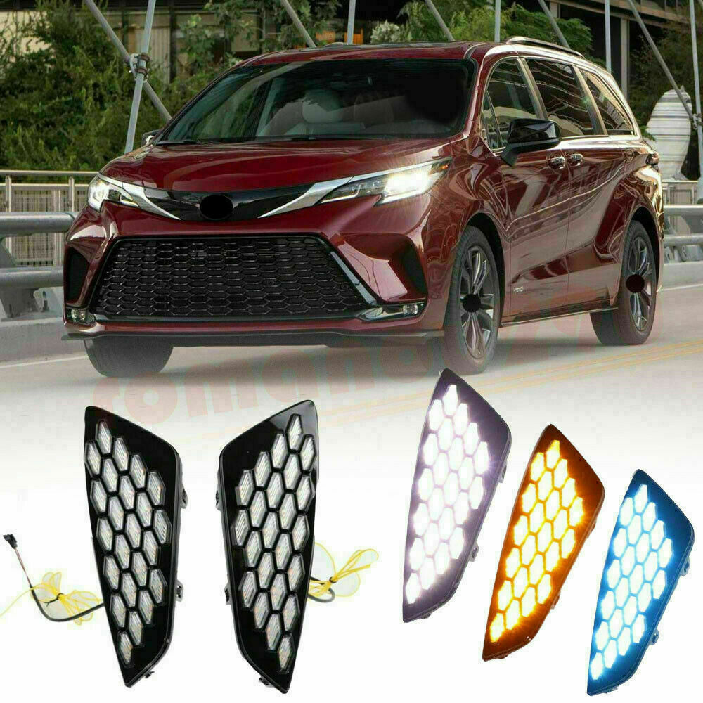 for Toyota for Sienna XSE 2021-2023 LED Daytime Running Light Streamer Turn Signal