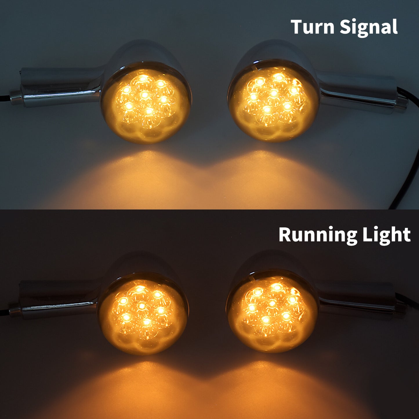 Chrome Long Bracket Rear Turn Signals Light for Harley Sportster 883 1200 92-22