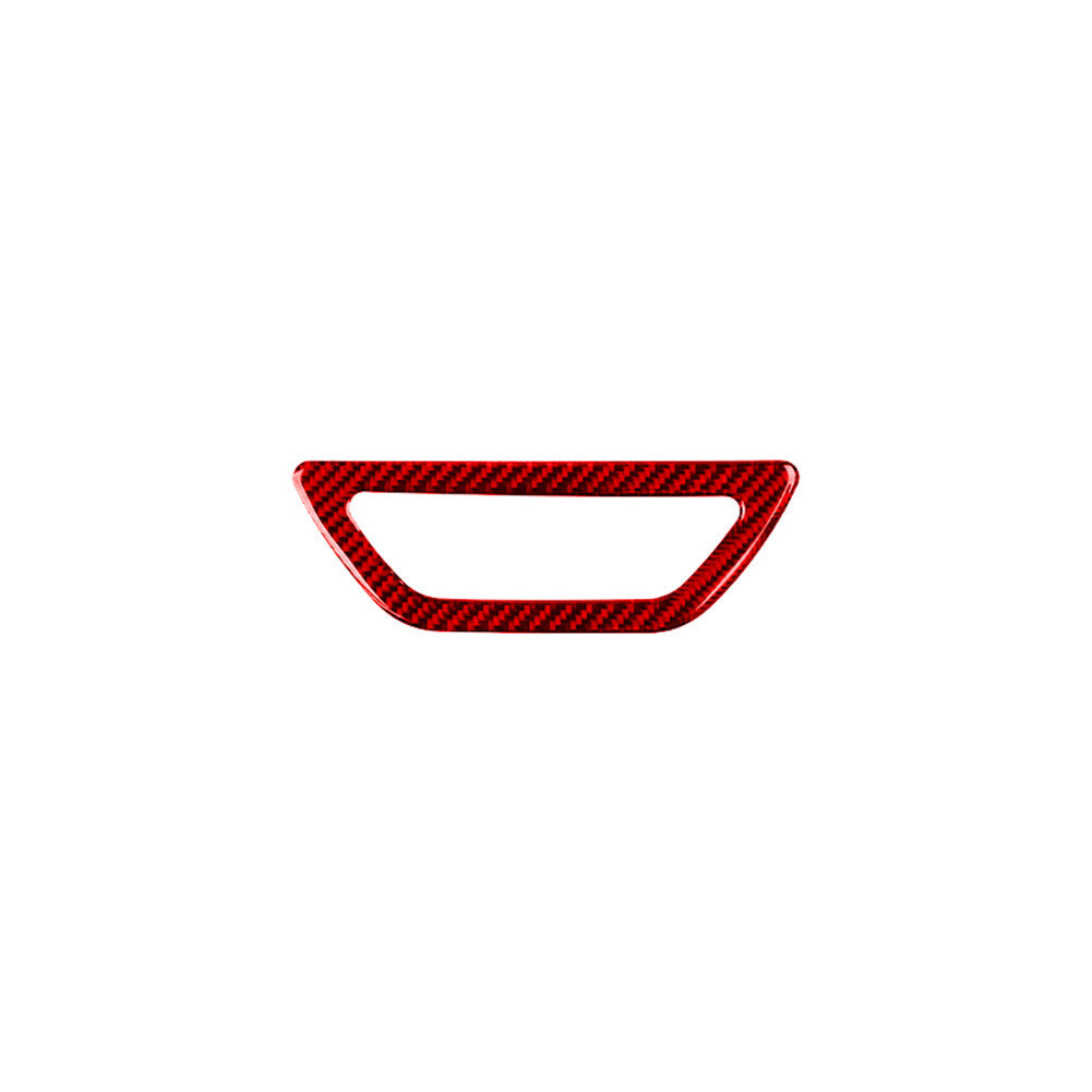 Red Carbon Fiber Rear Trunk Handle Frame Cover Trim for Nissan Rogue 2014-2016