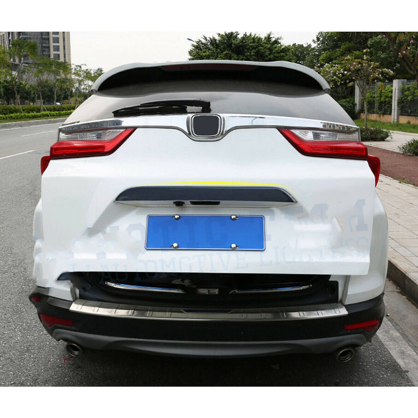 for Honda CR-V CRV 2017-2022 Carbon Fiber Trunk Tailgate Middle Moulding Trim 1P