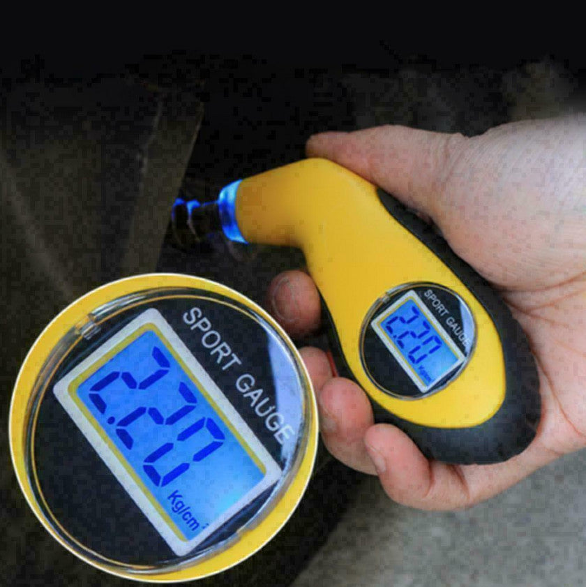Digital tire pressure gauge LCD electronic automotive tester for Saab seats