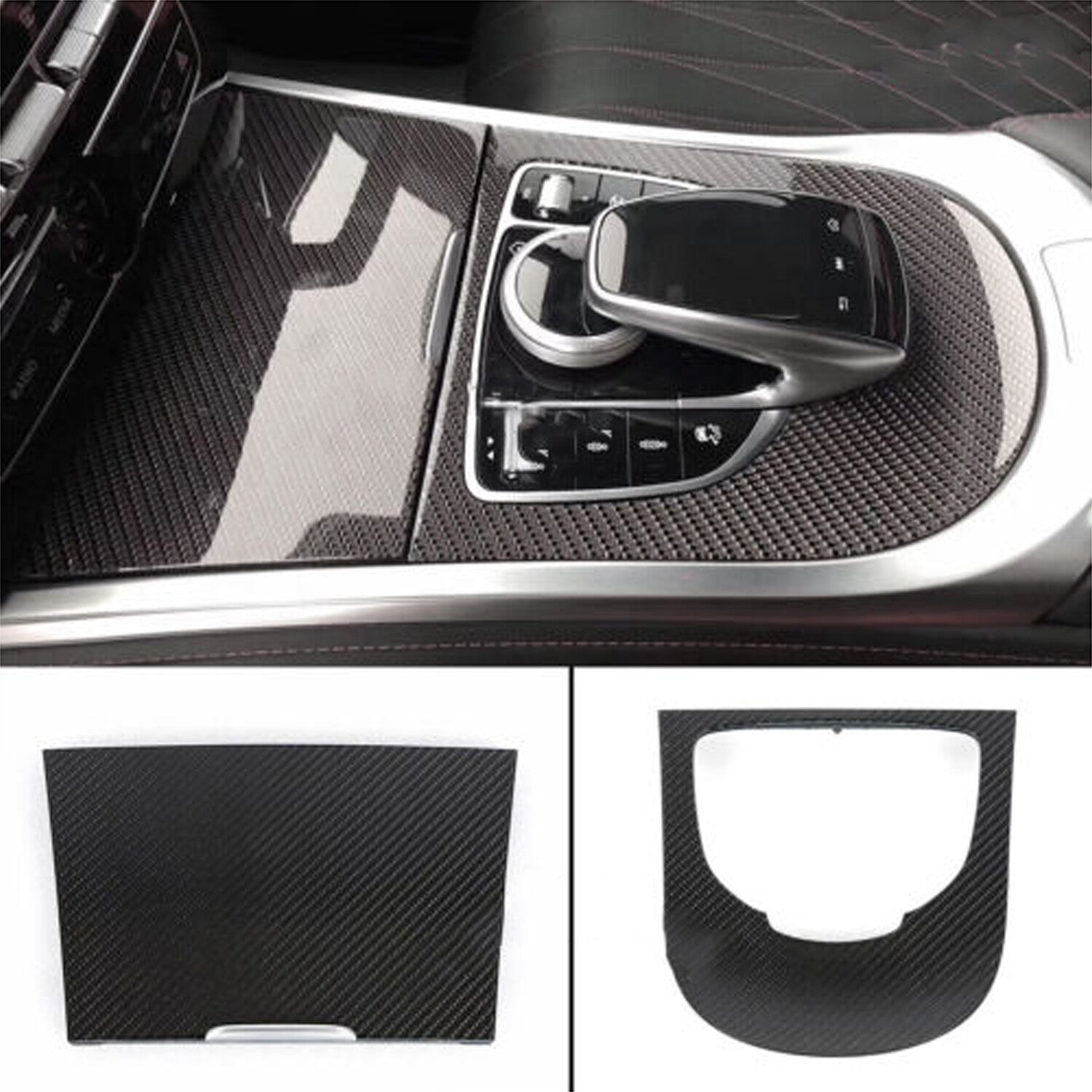 Replace Real Carbon Fiber Interior Console Trim For 18-21 for Benz W464 G63 G65 G550