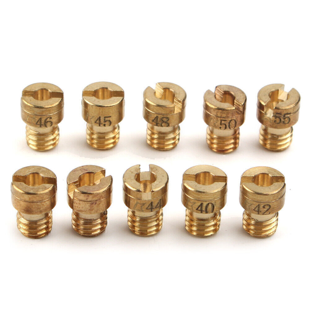 10X Main Jet M4 4mm Fits GY6 50cc 139QMB Scooter Keihin Carb PZ19 Size 40 42-58