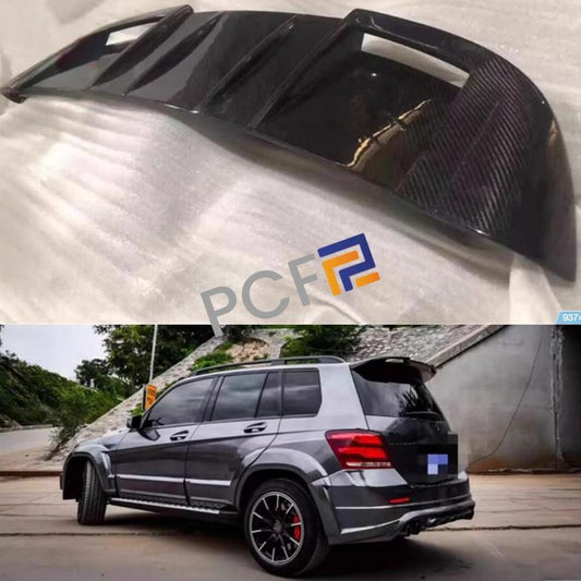 carbon fiber rear roof boiler wing trim for Mercedes-Benz GLK-Class X204 2012-2015