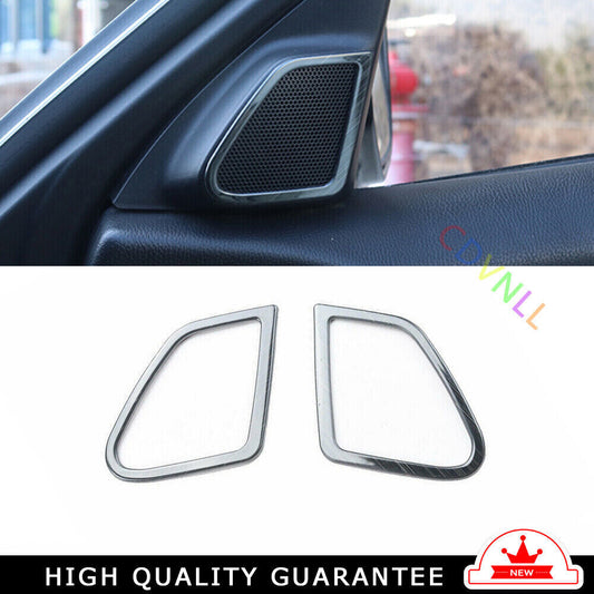 A Post Speaker Frame Cover Trim 2X for Honda Accord 8th 2008-2013 Black Titanium