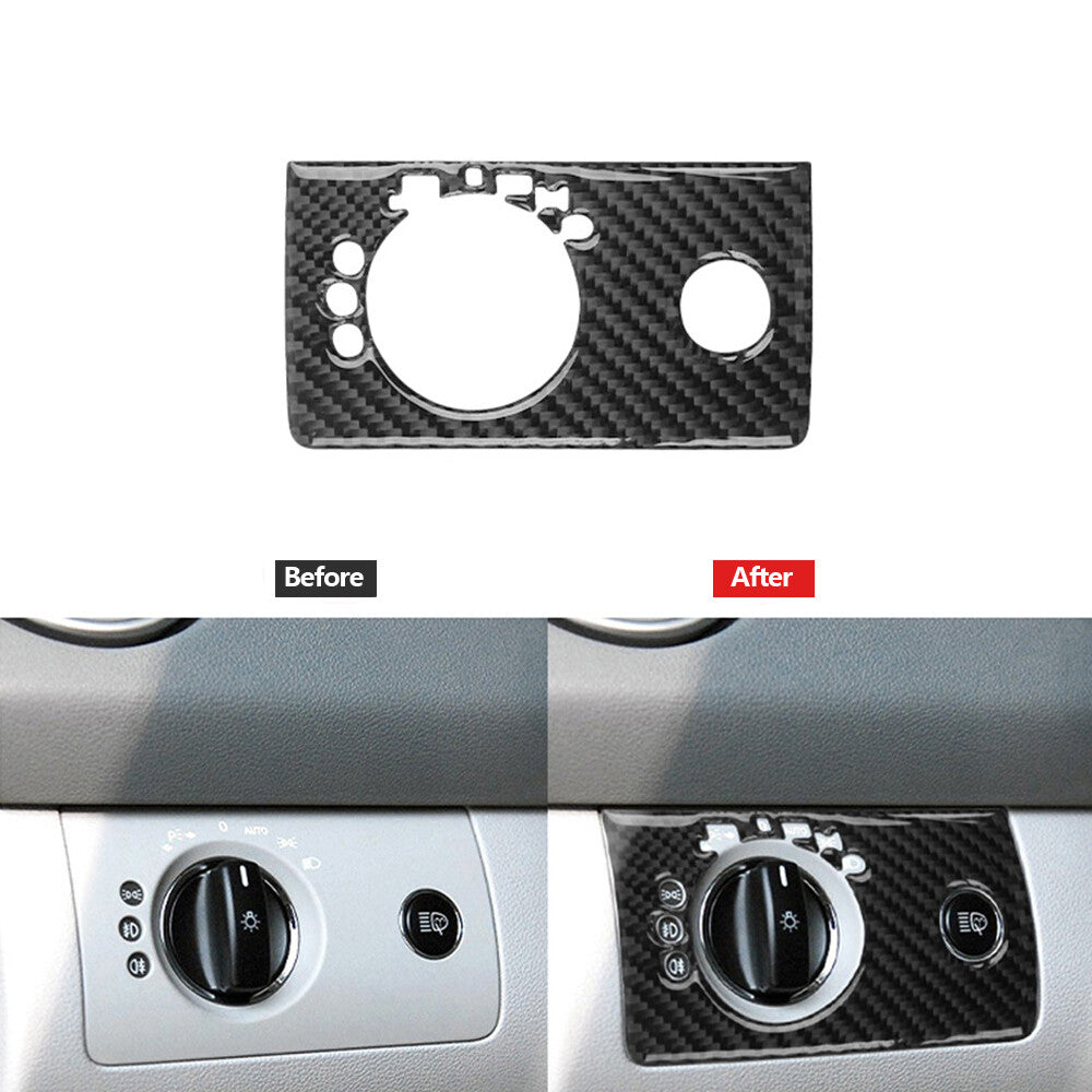 Carbon fiber headlight control panel for Mercedes-Benz M-class 2006-11 A