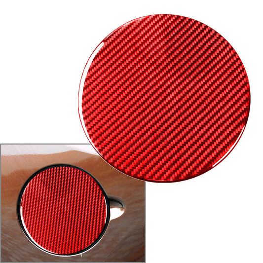 Kraftstofftank-Abdeckungsverkleidung f¨¹r for Toyota Tundra 2014¨C2021 Kohlefaser-rot