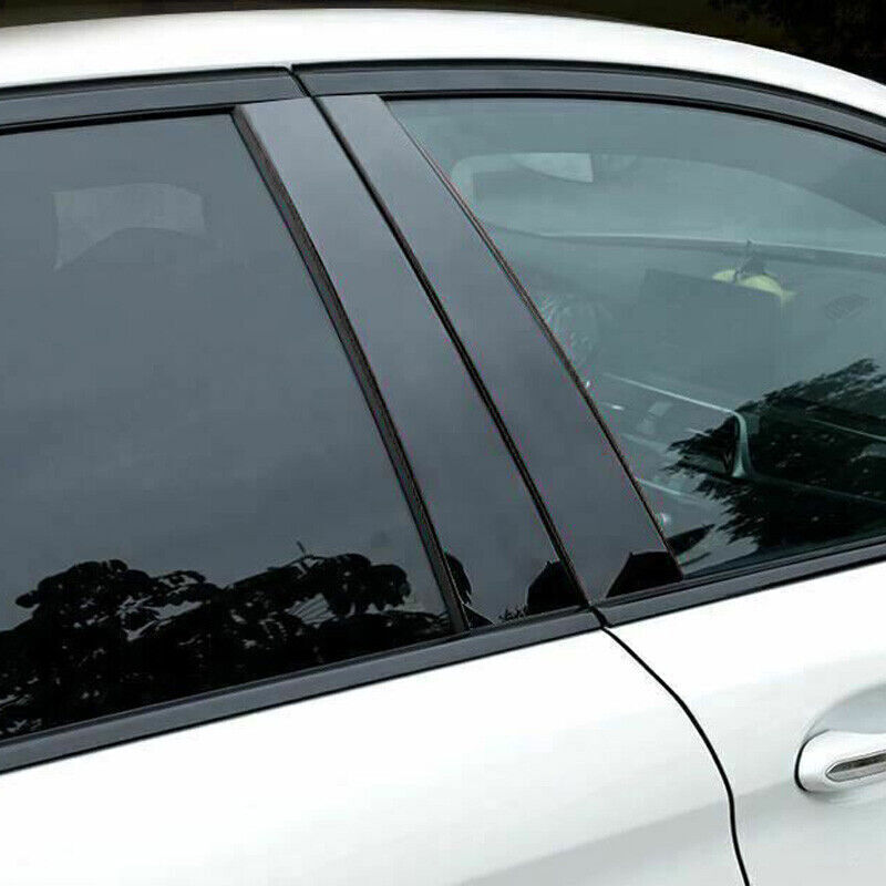 for BMW X5 E70 07-2013 Piano Black Pillar Posts Door Window Molding Strip Trims