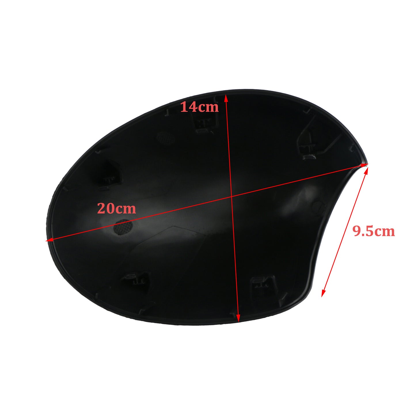 2x Door Wing Mirrors Cover Cap for Mini Cooper R55 R56 R57 R58 R60 Gloss Black