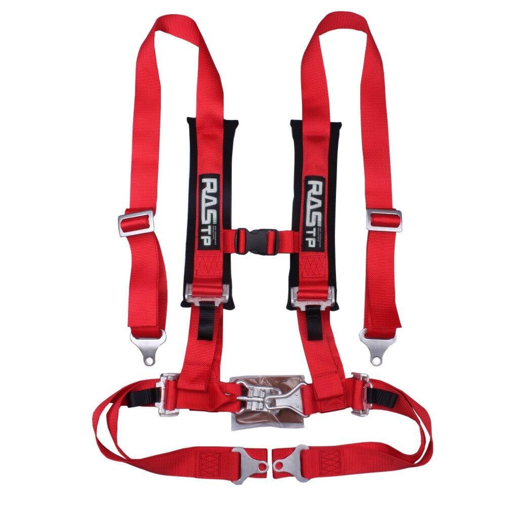 Universal 2 4-Point Racing Red Harness Quick Release for Seat Belt  Shoulder Pads