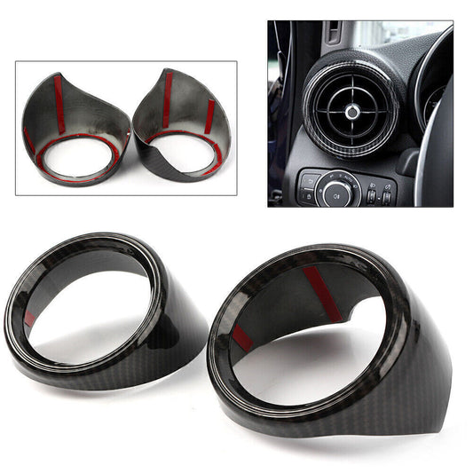 Dashboard Air Outlet Vent Frame for Alfa Romeo Giulia 2017-18 Carbon Fiber Look