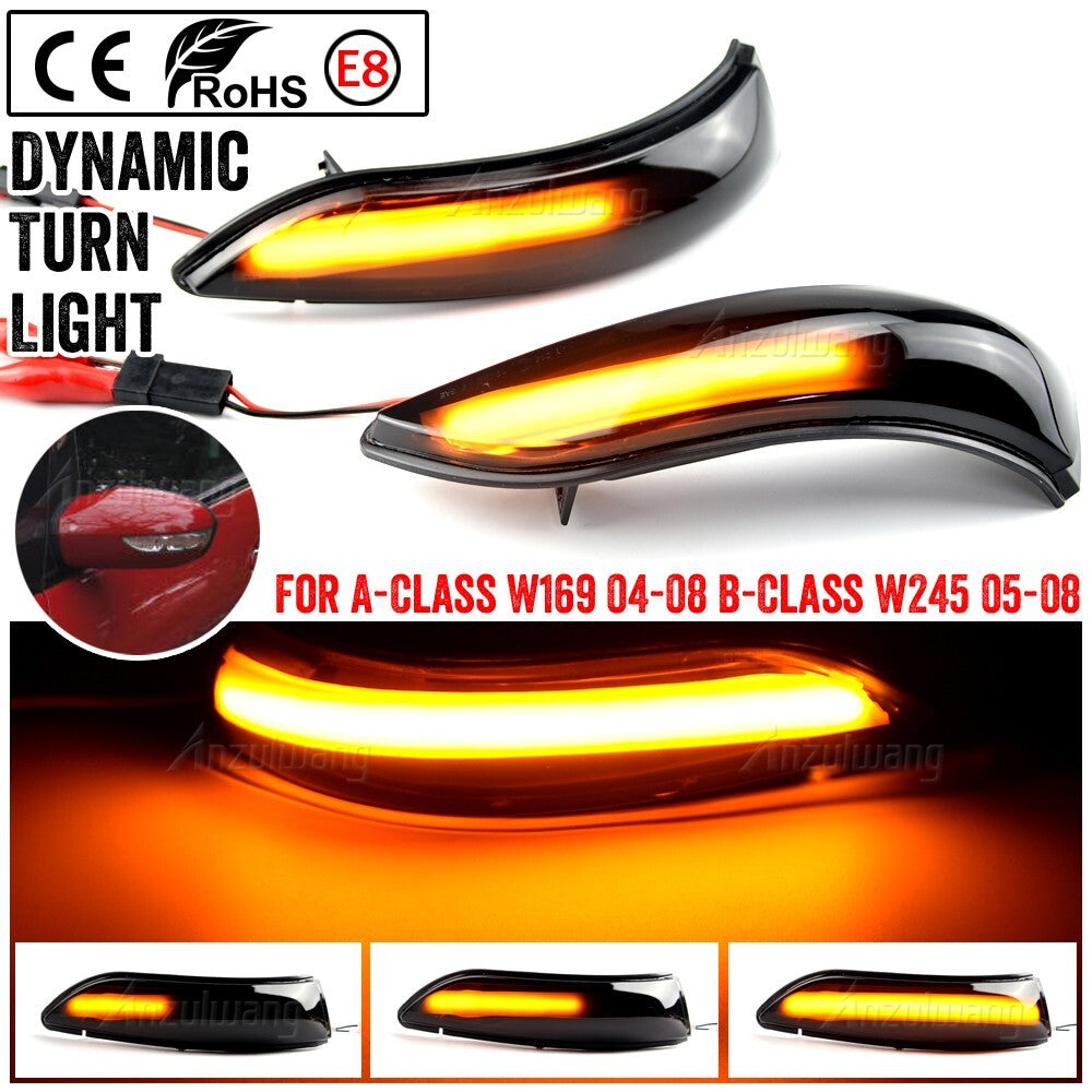 Dynamic Side Turn Signal Light for Mercedes-Benz A-Class W169 B-Class 2004-2008
