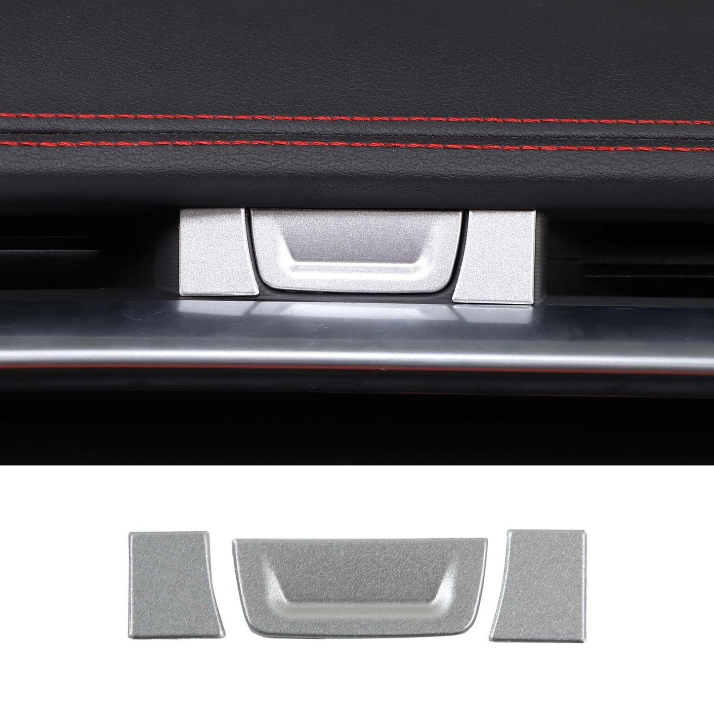 2-Pack Orange Interior Dashboard Air Socket Trim Frame for Ford Maverick 2022-2023